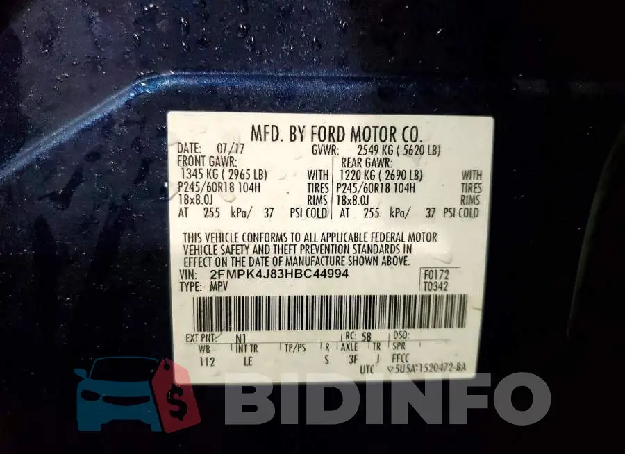 2FMPK4J83HBC44994 Photo# 13