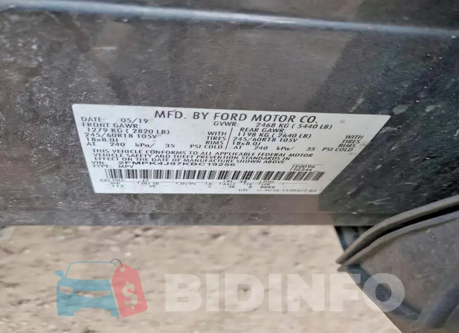 2FMPK4J97KBC19256 Photo# 13