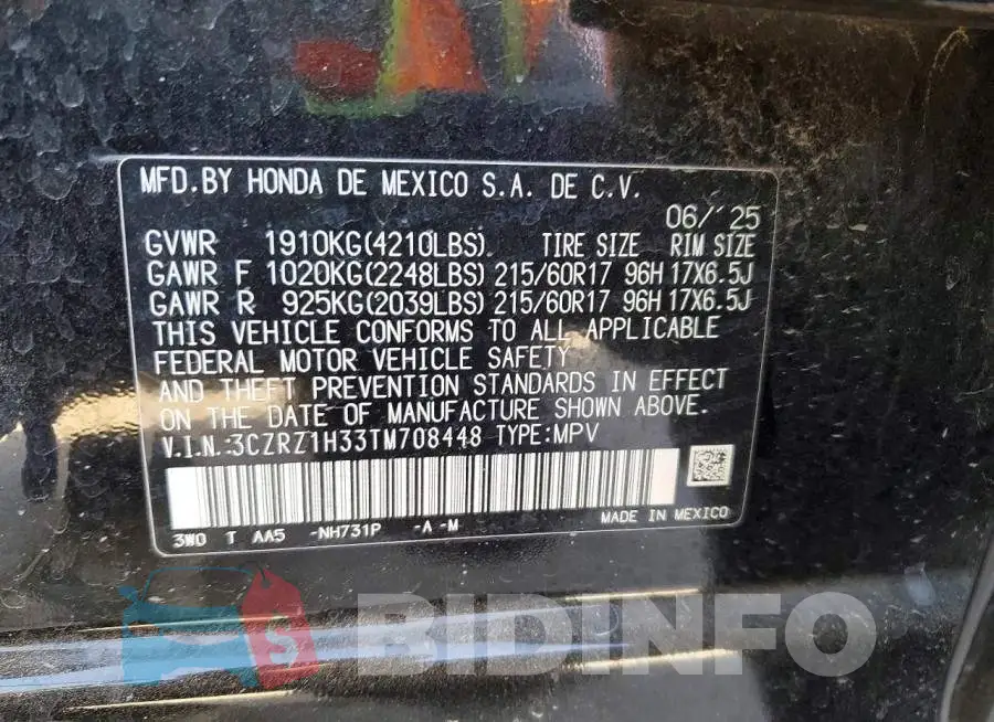 3CZRZ1H33TM708448 Photo# 13