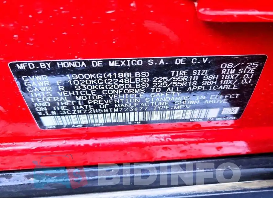 3CZRZ2H59TM723477 Photo# 13
