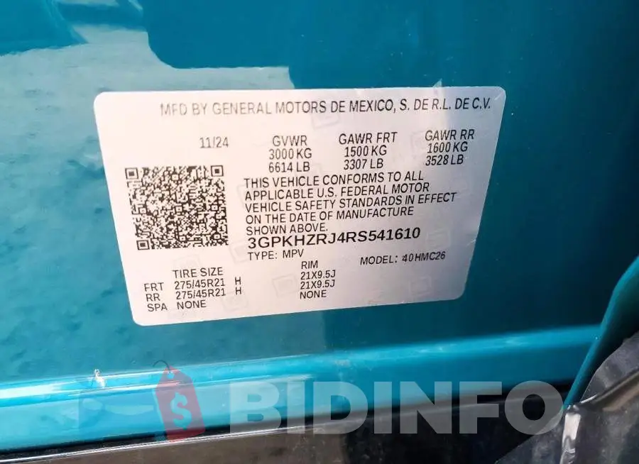 3GPKHZRJ4RS541610 Photo# 13