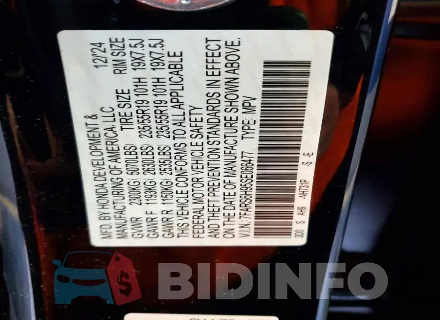 7FARS6H95SE066477 Photo# 12