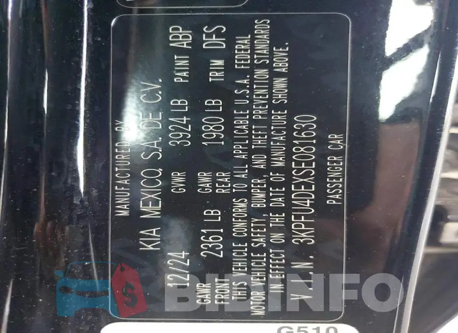 3KPFU4DEXSE081630 Photo# 13