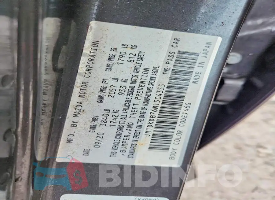 JM1DKDB76M1504355 Photo# 12
