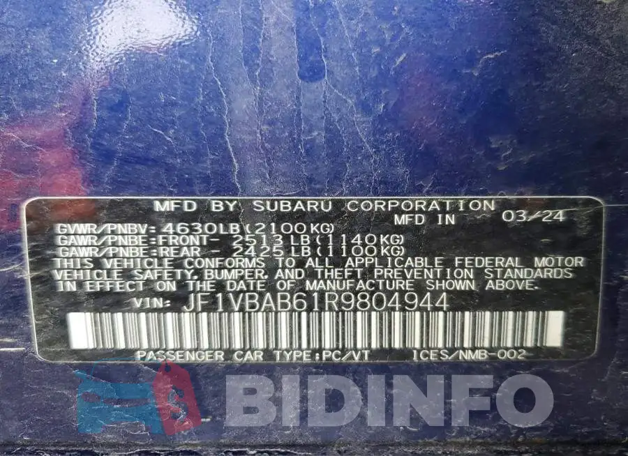 JF1VBAB61R9804944 Photo# 12