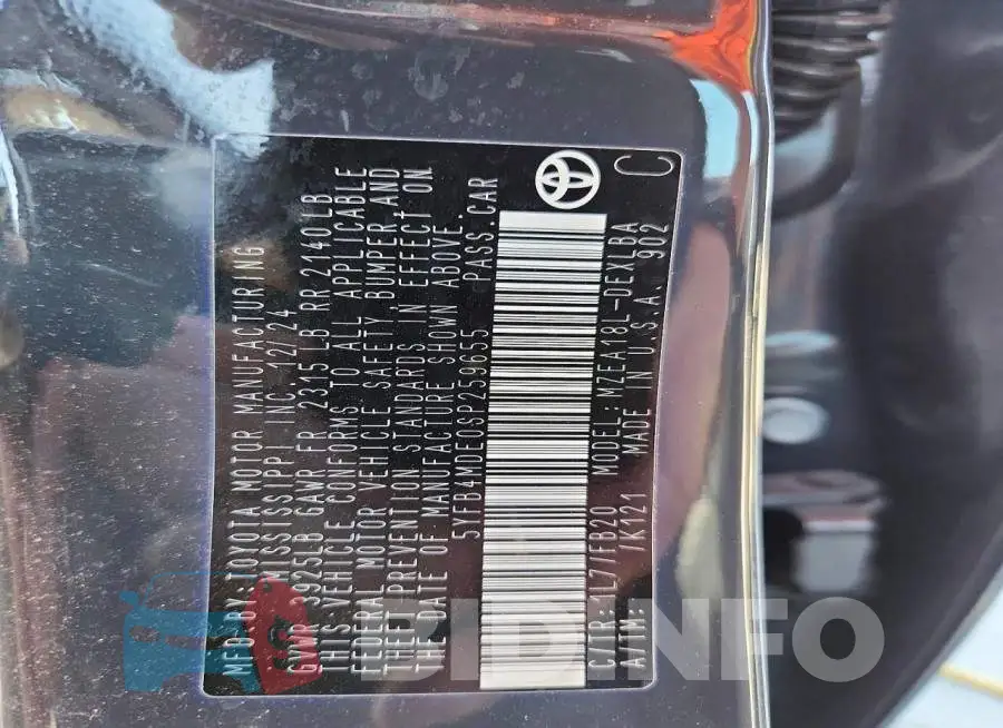 5YFB4MDE0SP259655 Photo# 13