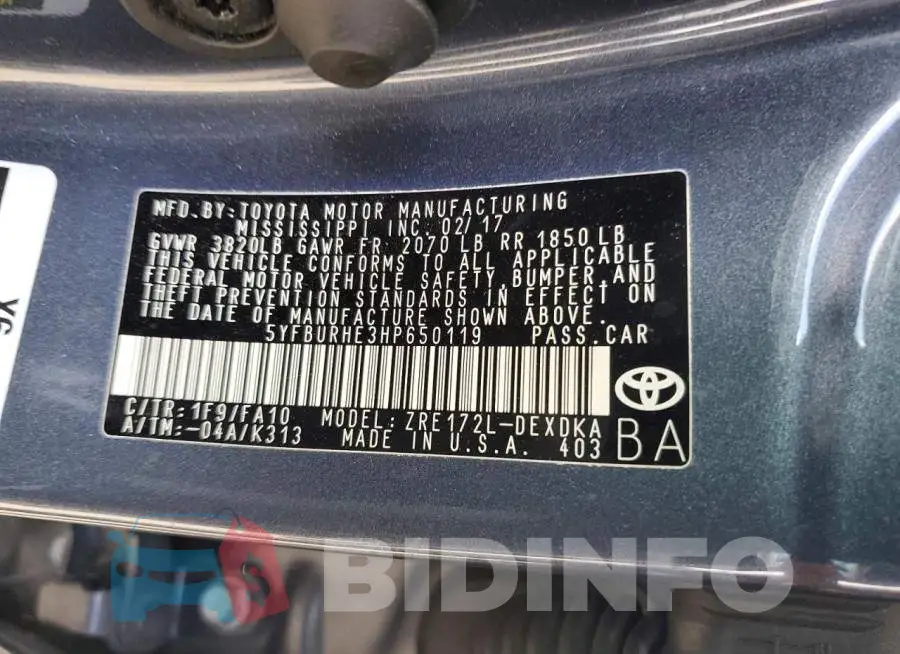 5YFBURHE3HP650119 Photo# 12