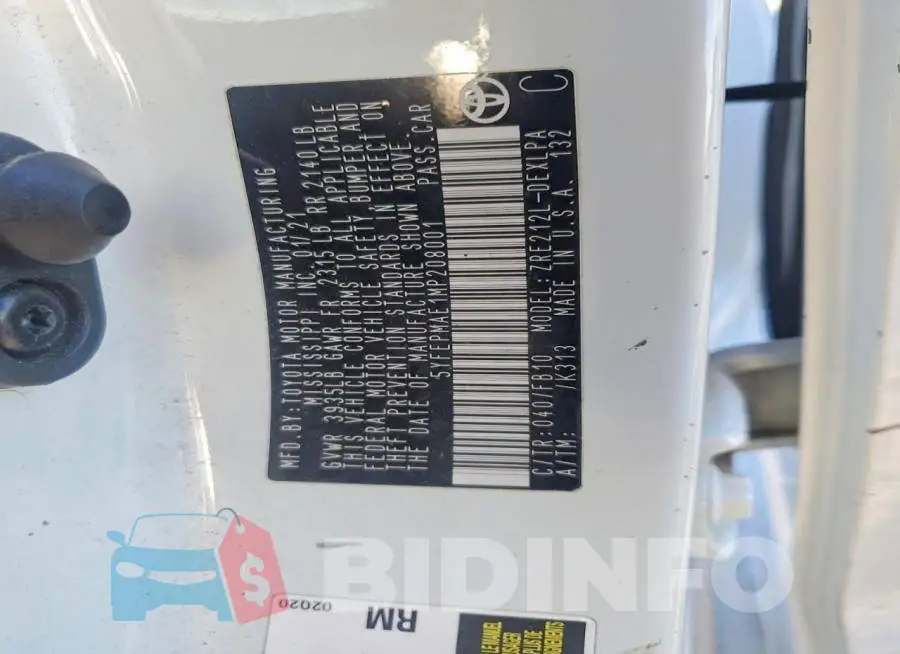 5YFEPMAE1MP208001 Photo# 13