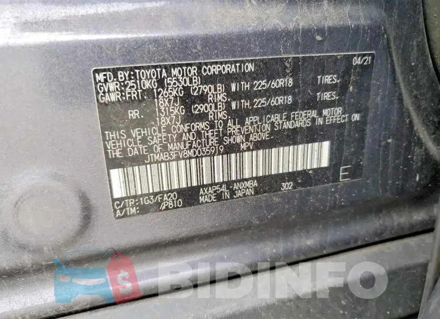 JTMAB3FV8MD035919 Photo# 12