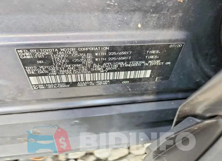 JTMF1RFV9LD067806 Photo# 13