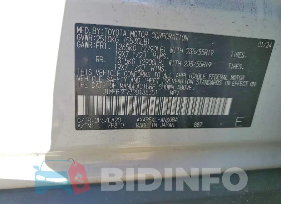 JTMFB3FV3RD188351 Photo# 14