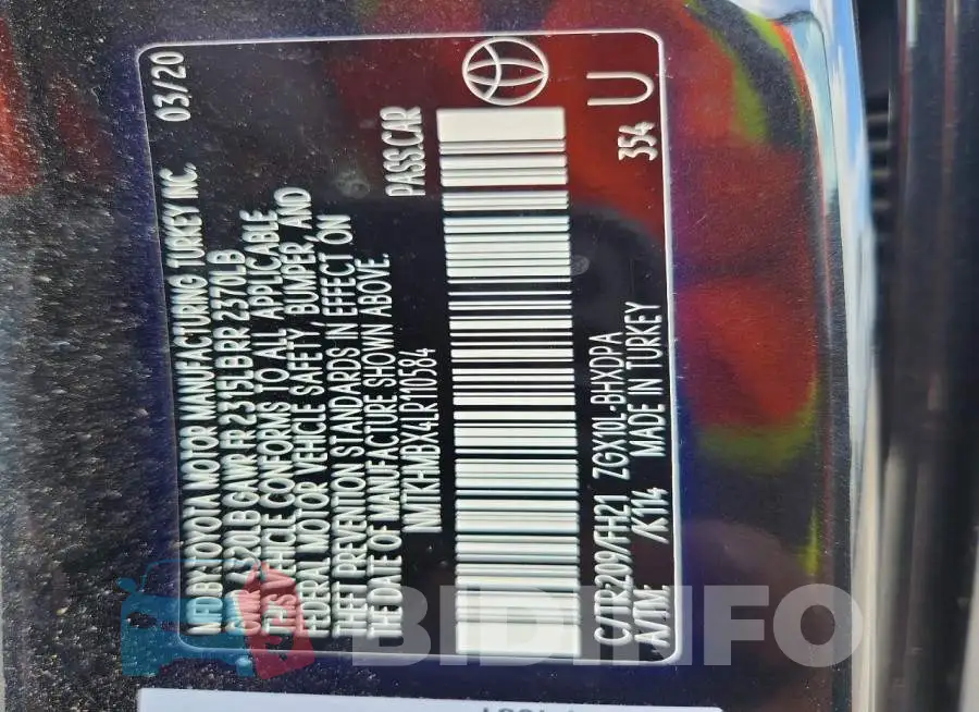 NMTKHMBX4LR110584 Photo# 13