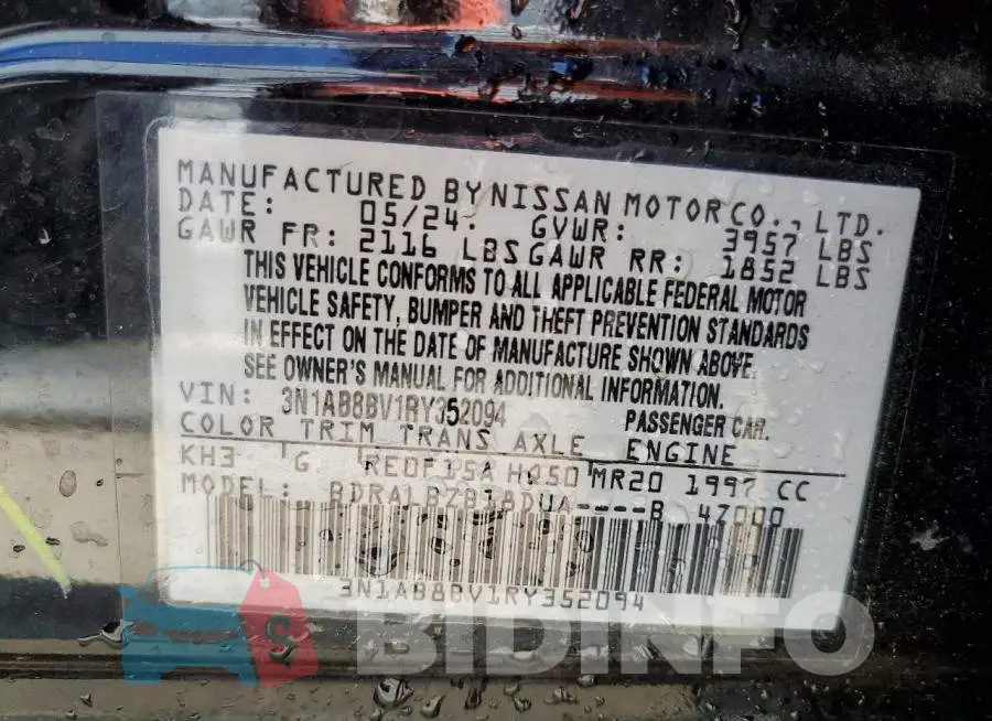 3N1AB8BV1RY352094 Photo# 12