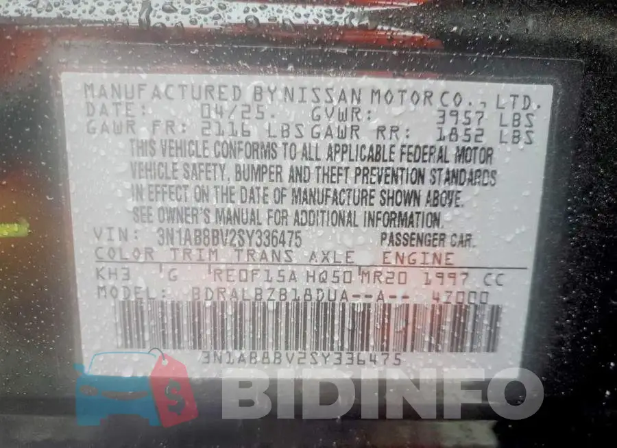 3N1AB8BV2SY336475 Photo# 13