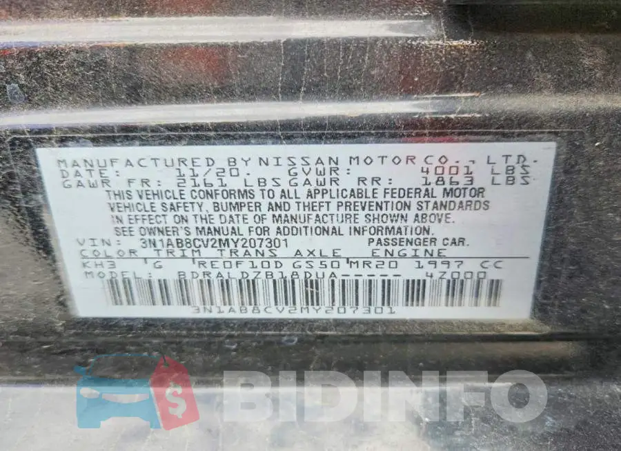 3N1AB8CV2MY207301 Photo# 12