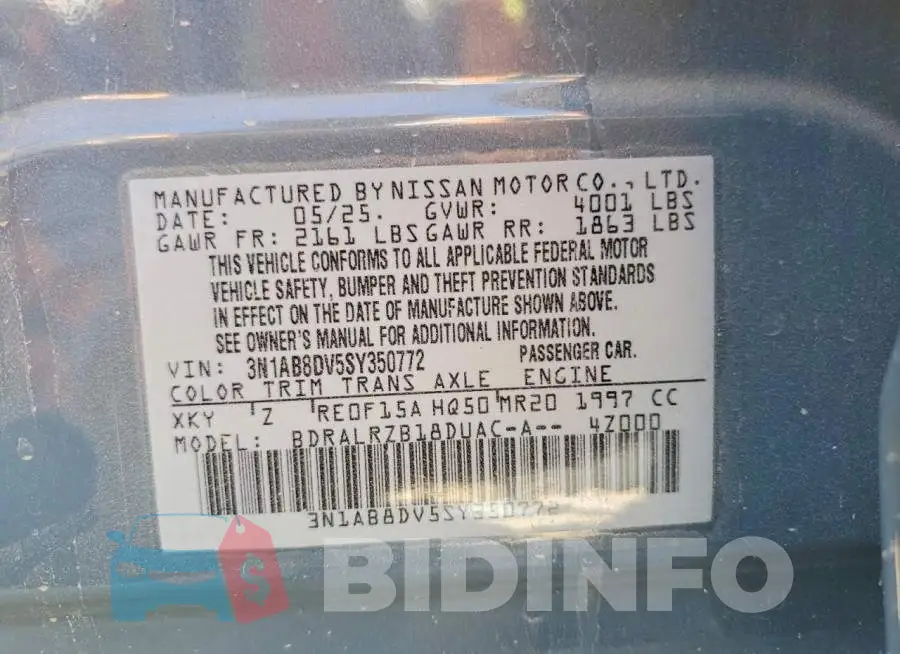 3N1AB8DV5SY350772 Photo# 12