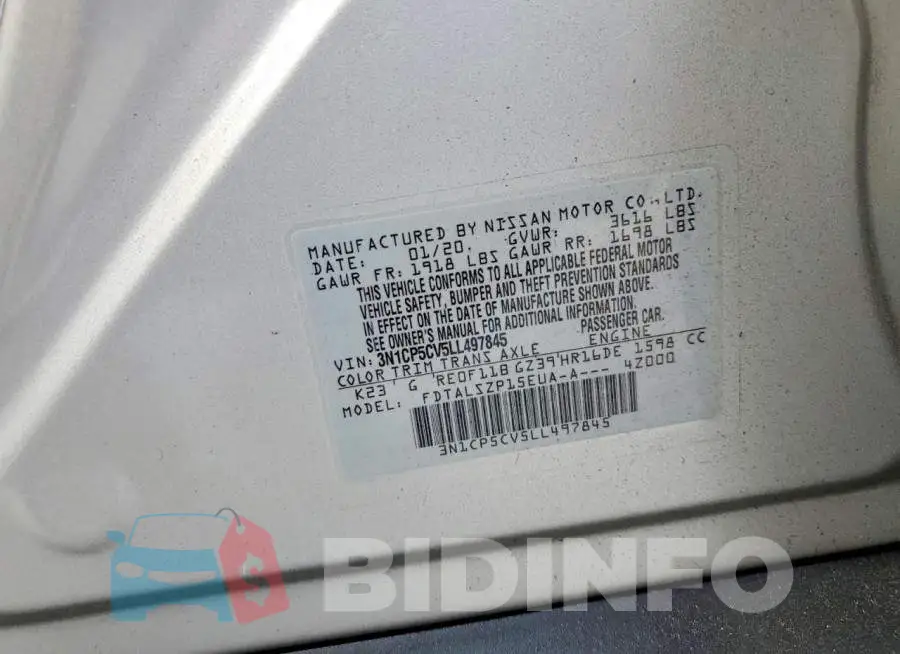 3N1CP5CV5LL497845 Photo# 14