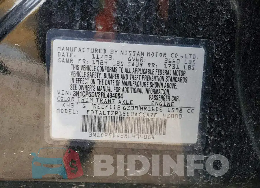 3N1CP5DV2RL494084 Photo# 14