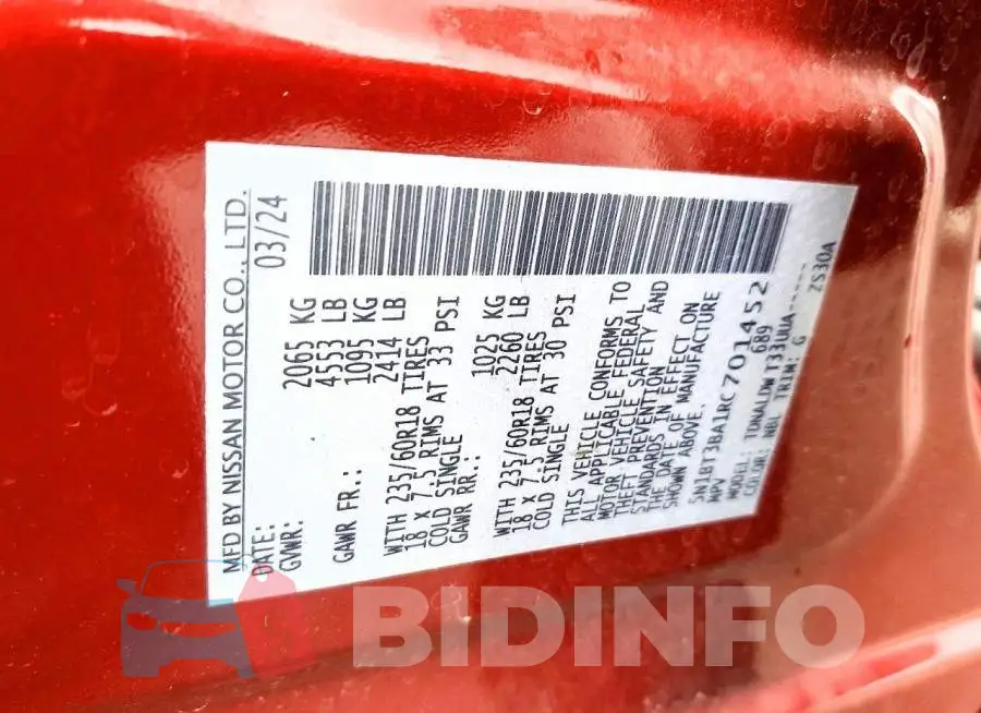 5N1BT3BA1RC701452 Photo# 12