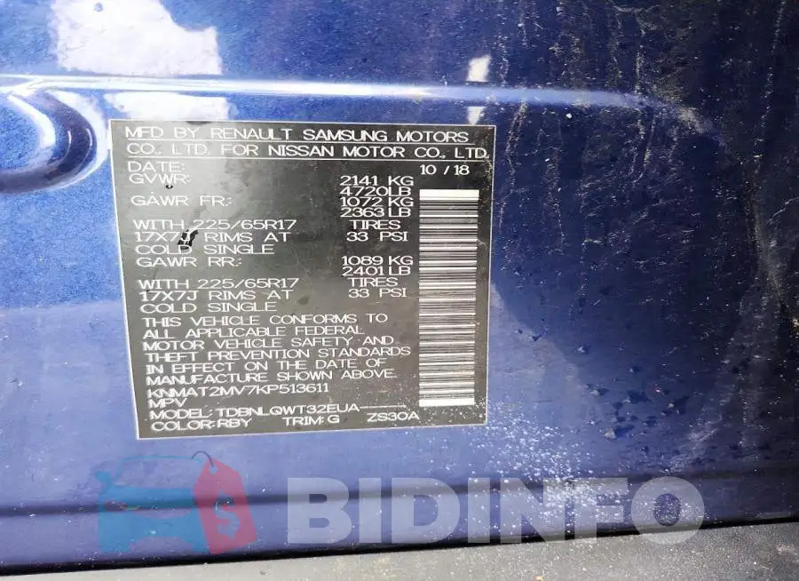 KNMAT2MV7KP513611 Photo# 13
