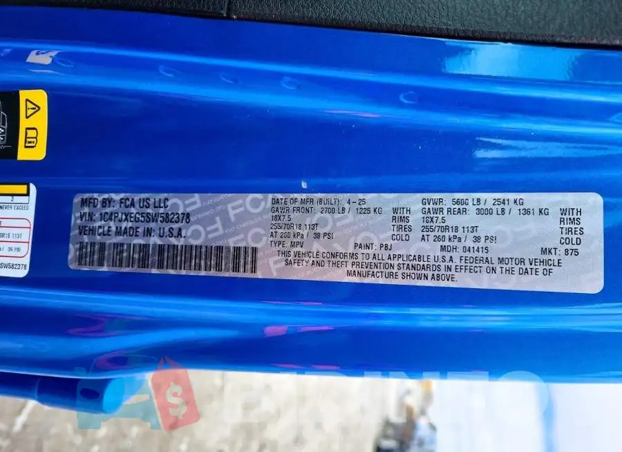 1C4PJXEG5SW582378 Photo# 13