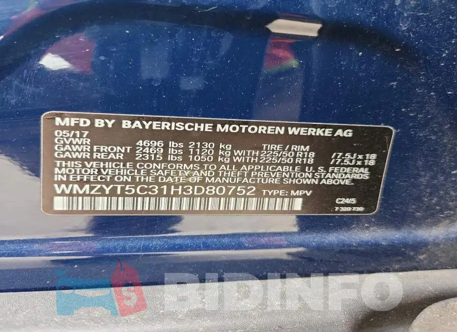 WMZYT5C31H3D80752 Photo# 14