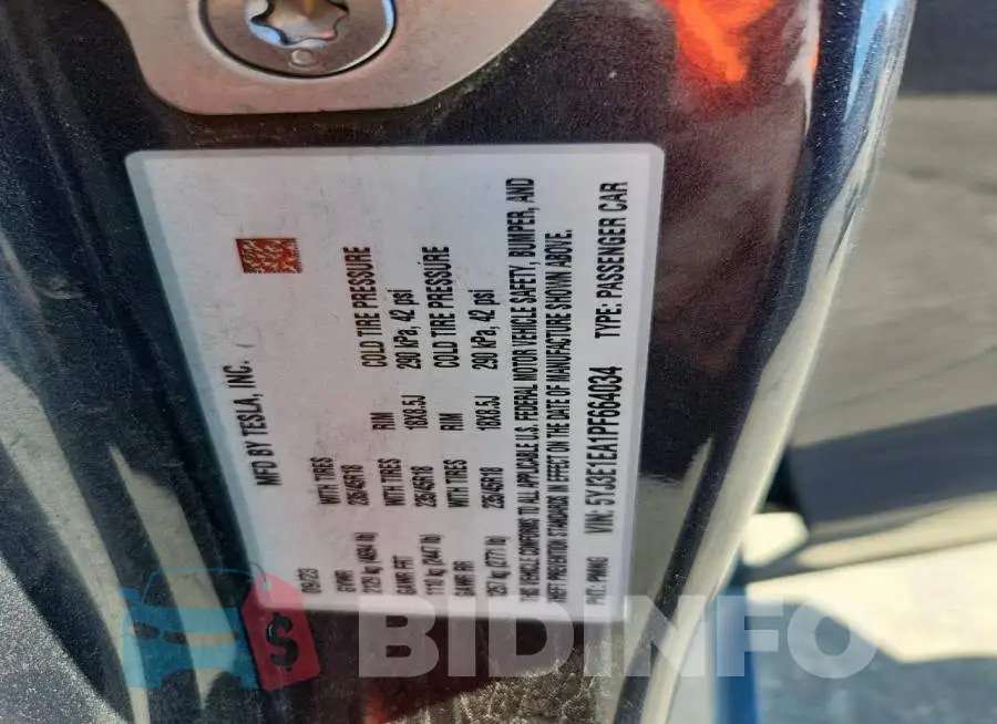 5YJ3E1EA1PF664034 Photo# 13