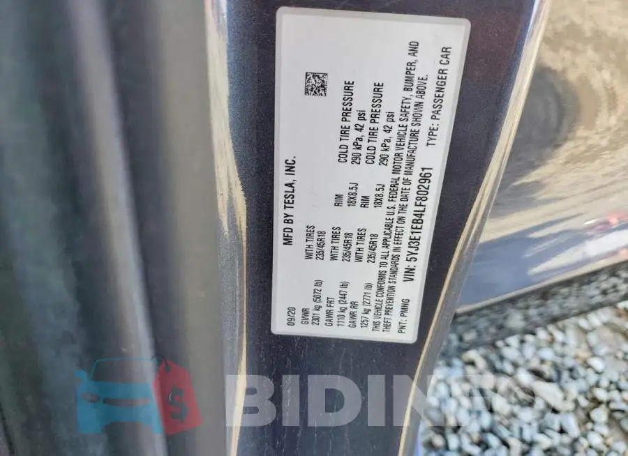 5YJ3E1EB4LF802961 Photo# 13