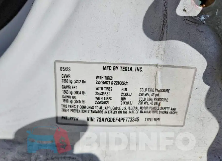 7SAYGDEF4PF773345 Photo# 12