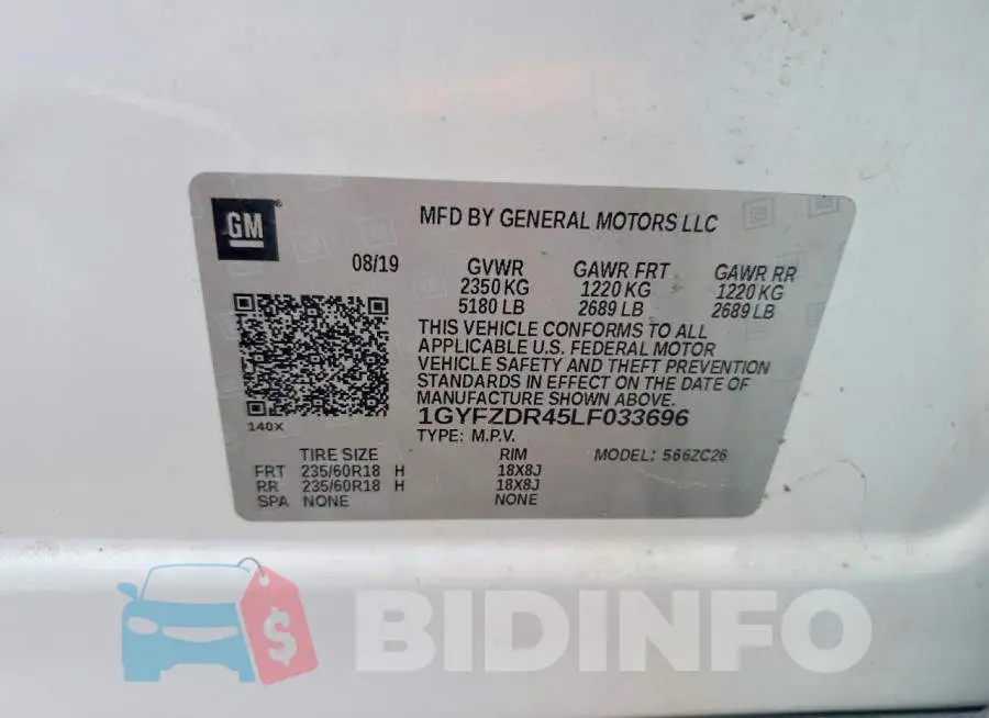 1GYFZDR45LF033696 Photo# 13