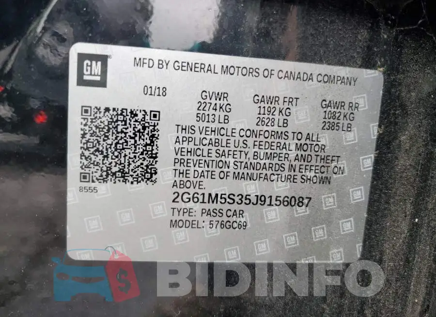 2G61M5S35J9156087 Photo# 12