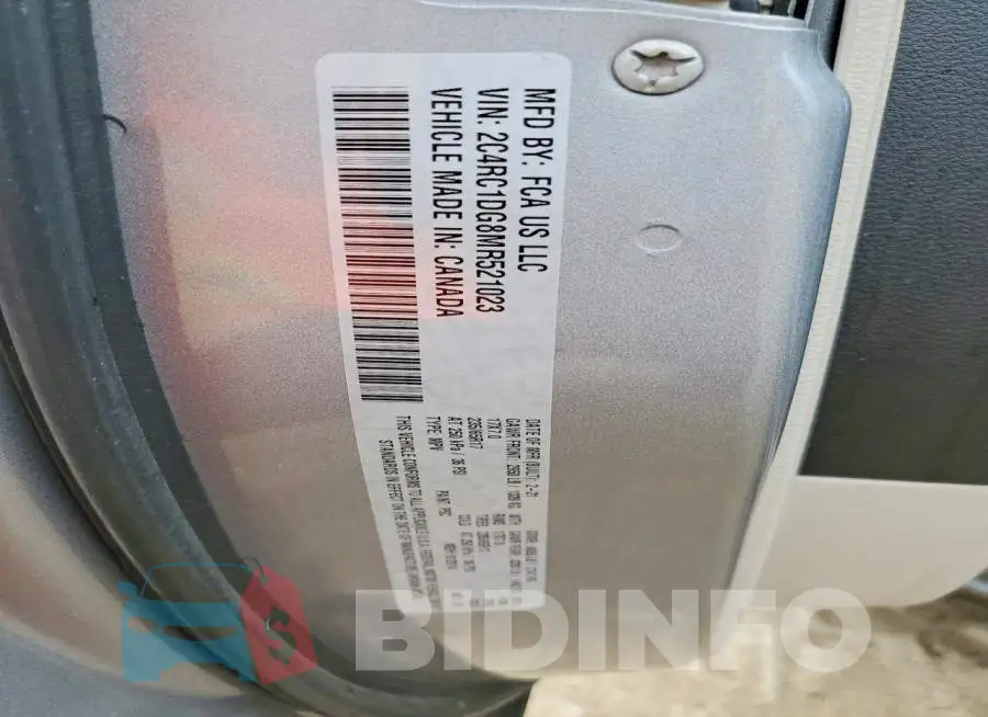 2C4RC1DG8MR521023 Photo# 13