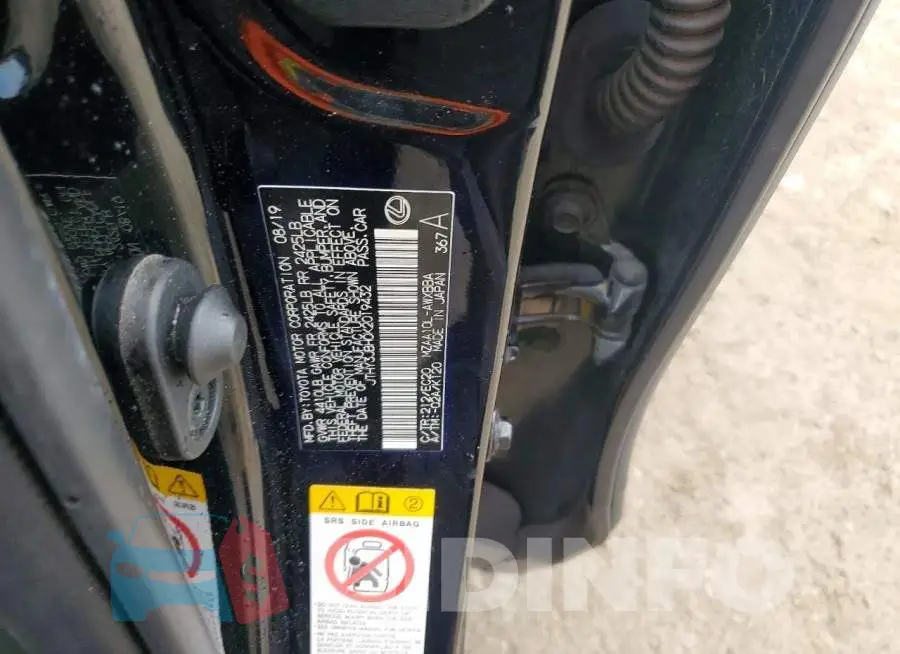 JTHY3JBH0K2019432 Photo# 12