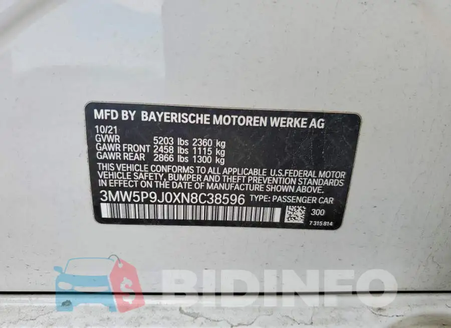 3MW5P9J0XN8C38596 Photo# 12
