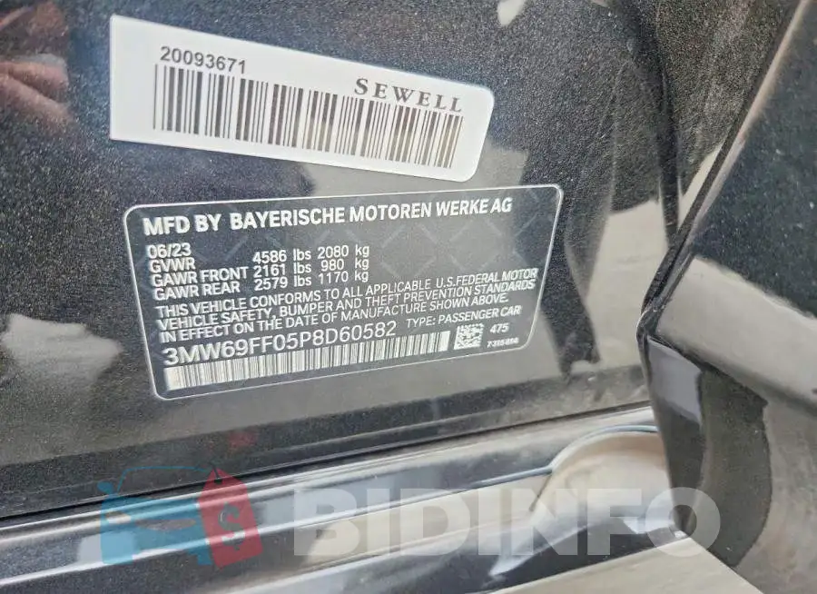 3MW69FF05P8D60582 Photo# 12