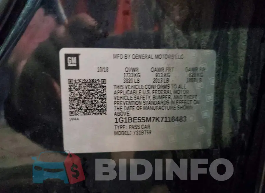 1G1BE5SM7K7116483 Photo# 13