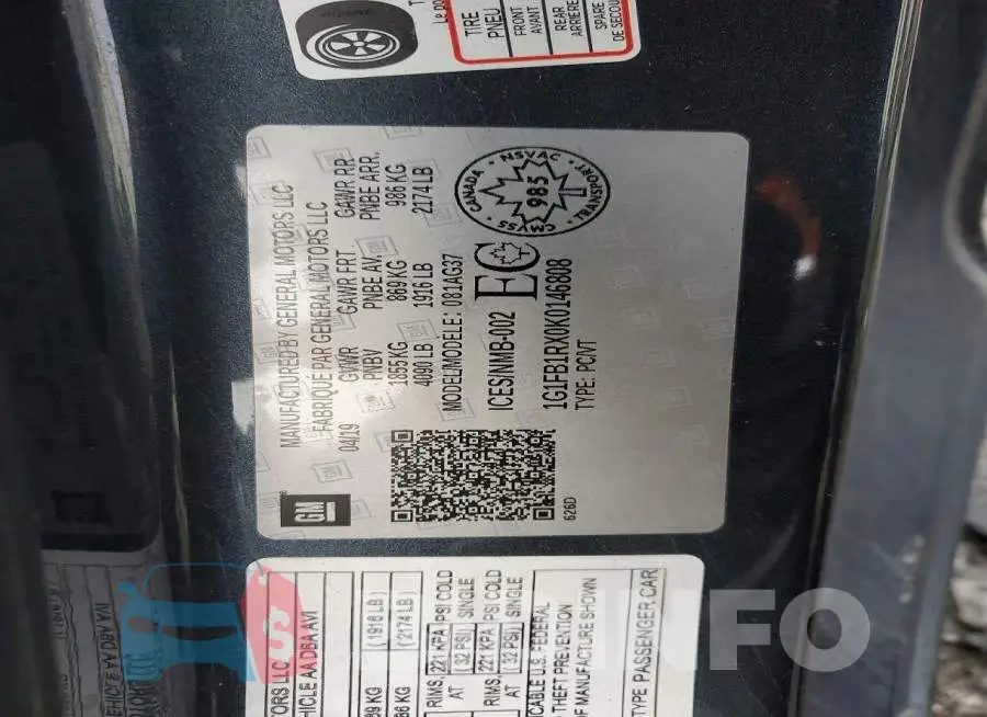 1G1FB1RX0K0146808 Photo# 13