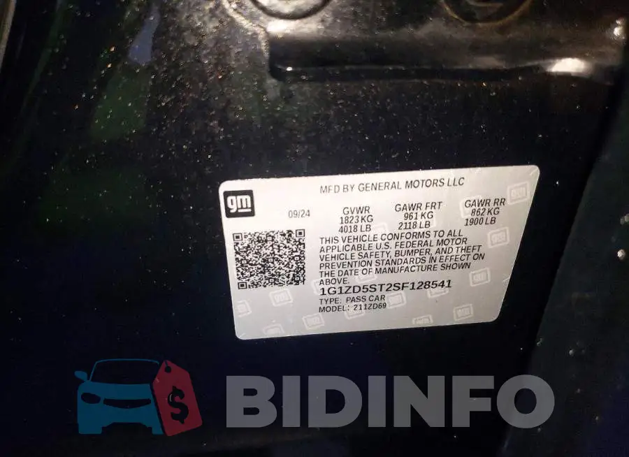 1G1ZD5ST2SF128541 Photo# 12
