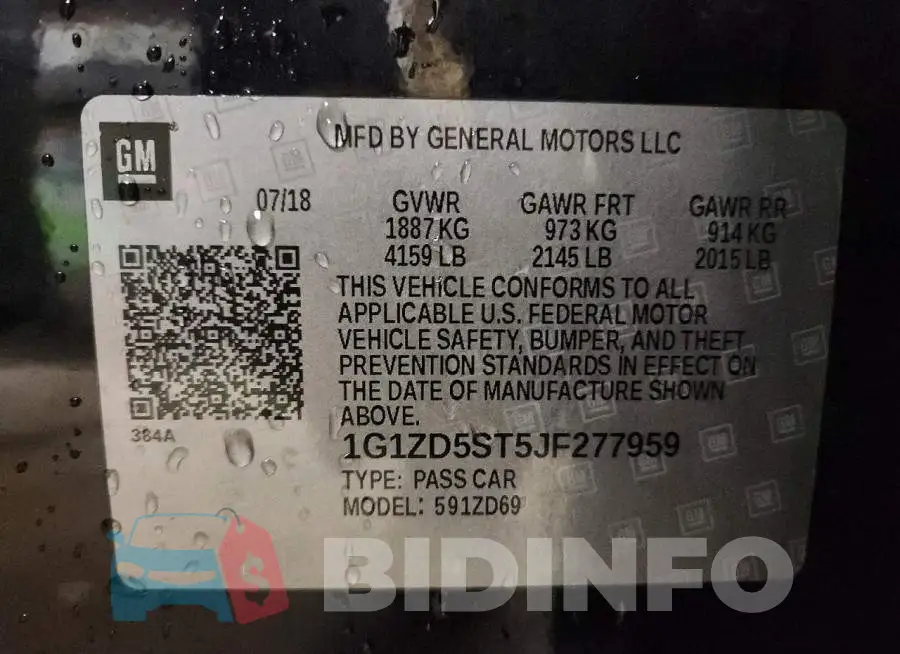 1G1ZD5ST5JF277959 Photo# 12