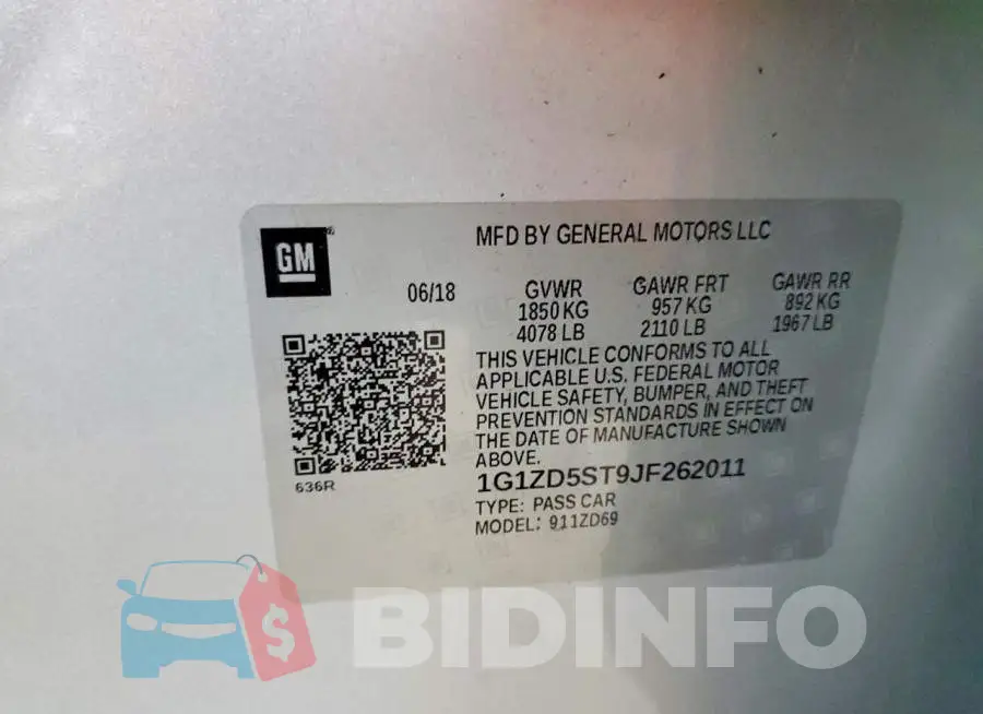 1G1ZD5ST9JF262011 Photo# 12