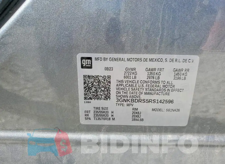 3GNKBDRS5RS142596 Photo# 14