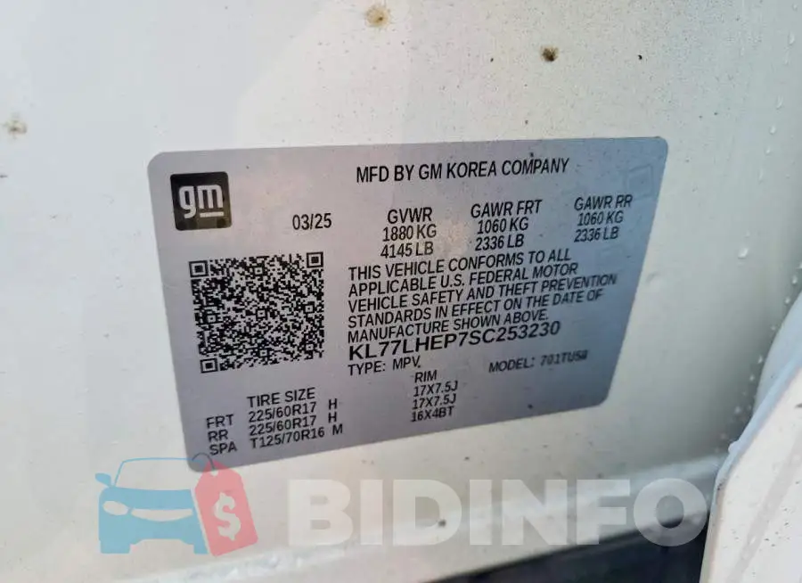 KL77LHEP7SC253230 Photo# 13