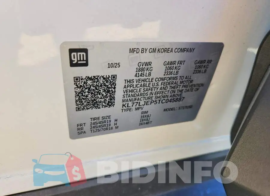 KL77LJEP5TC045887 Photo# 13