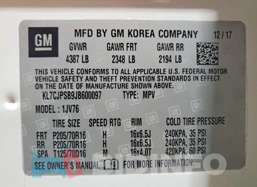 KL7CJPSB9JB600097 Photo# 14