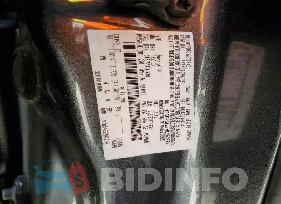 1FADP3F27HL267921 Photo# 13