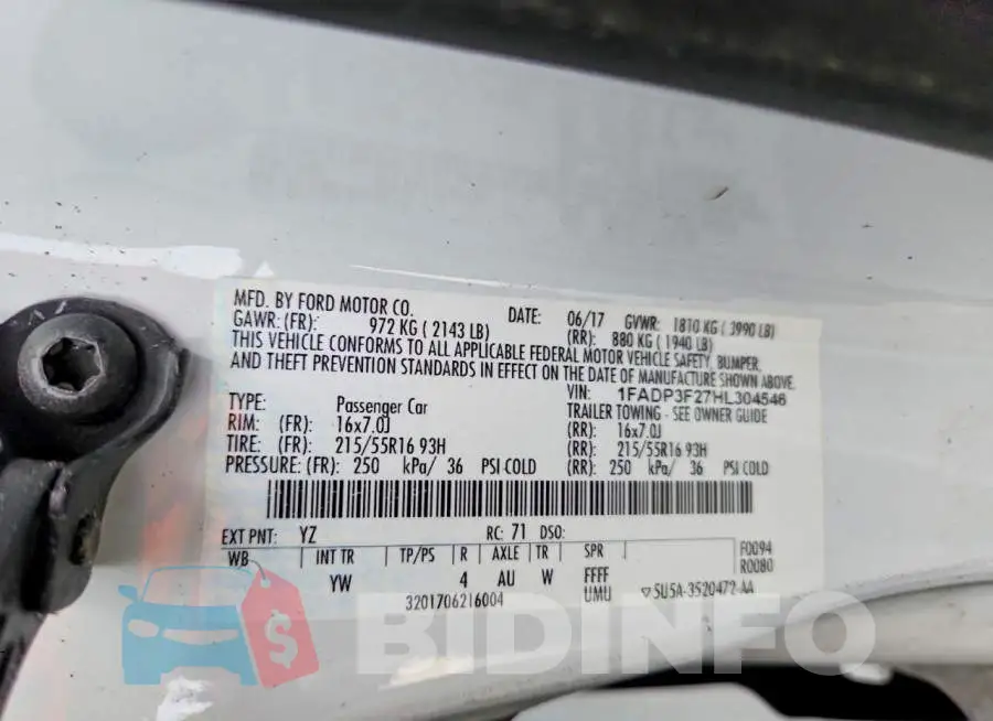 1FADP3F27HL304546 Photo# 12