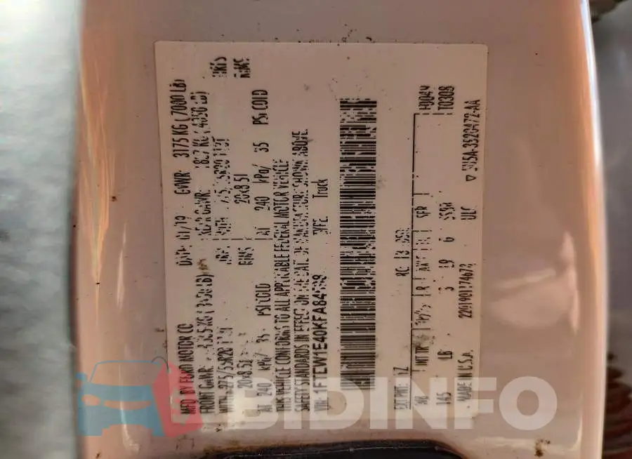 1FTEW1E40KFA84598 Photo# 13
