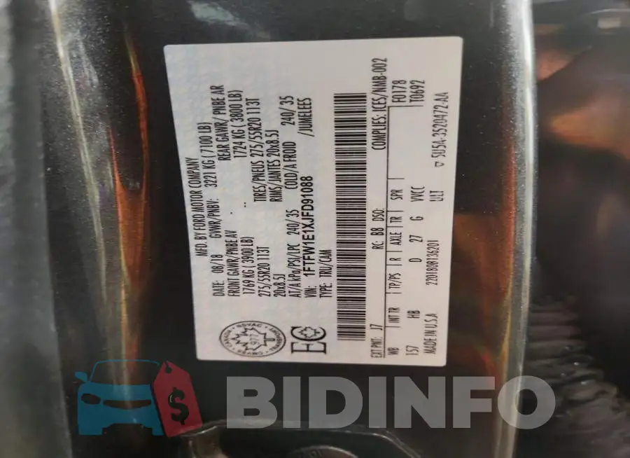 1FTFW1E1XJFD91088 Photo# 10
