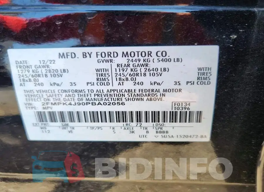 2FMPK4J90PBA02056 Photo# 13