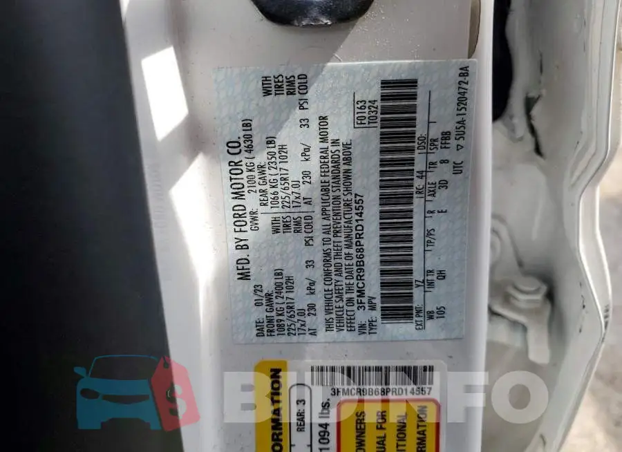 3FMCR9B68PRD14557 Photo# 13